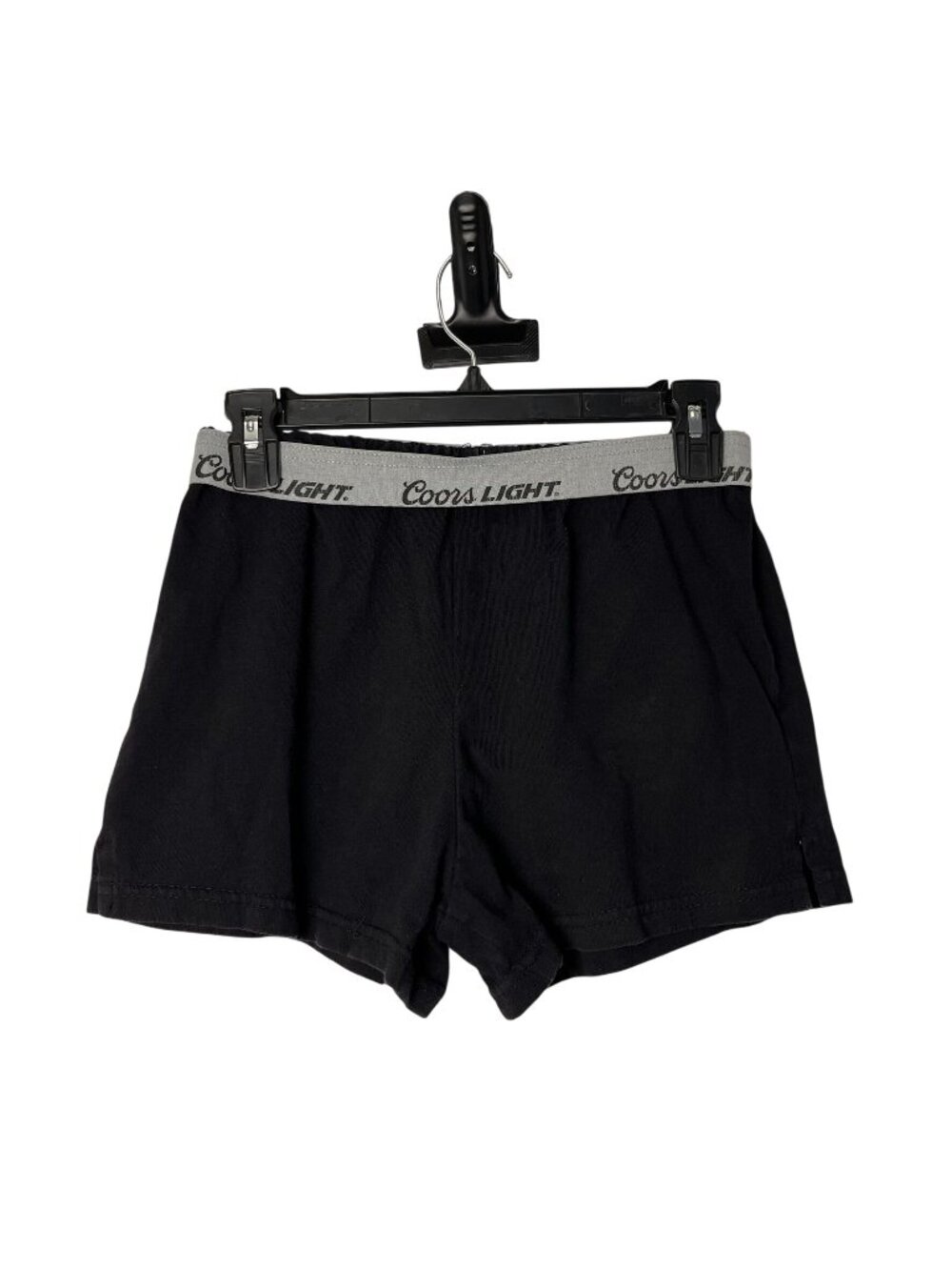 Coors Light Women's Lounge Shorts Size Large Black Used 100% Cotton